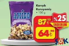 AMİGO KARIŞIK KURUYEMİŞ 150 G